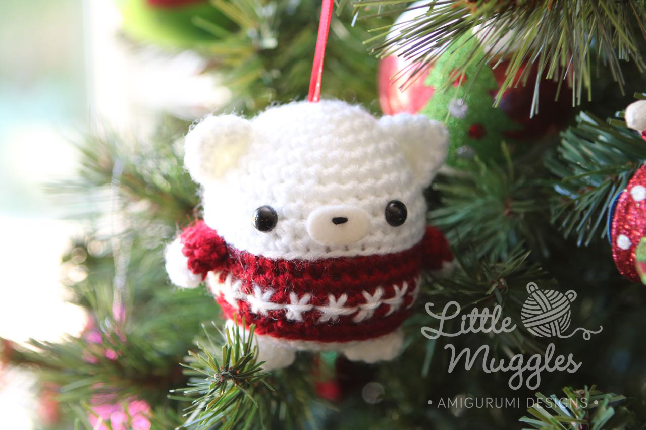 FREE Little Muggles Amigurumi Baby Bear Ornament Pattern!