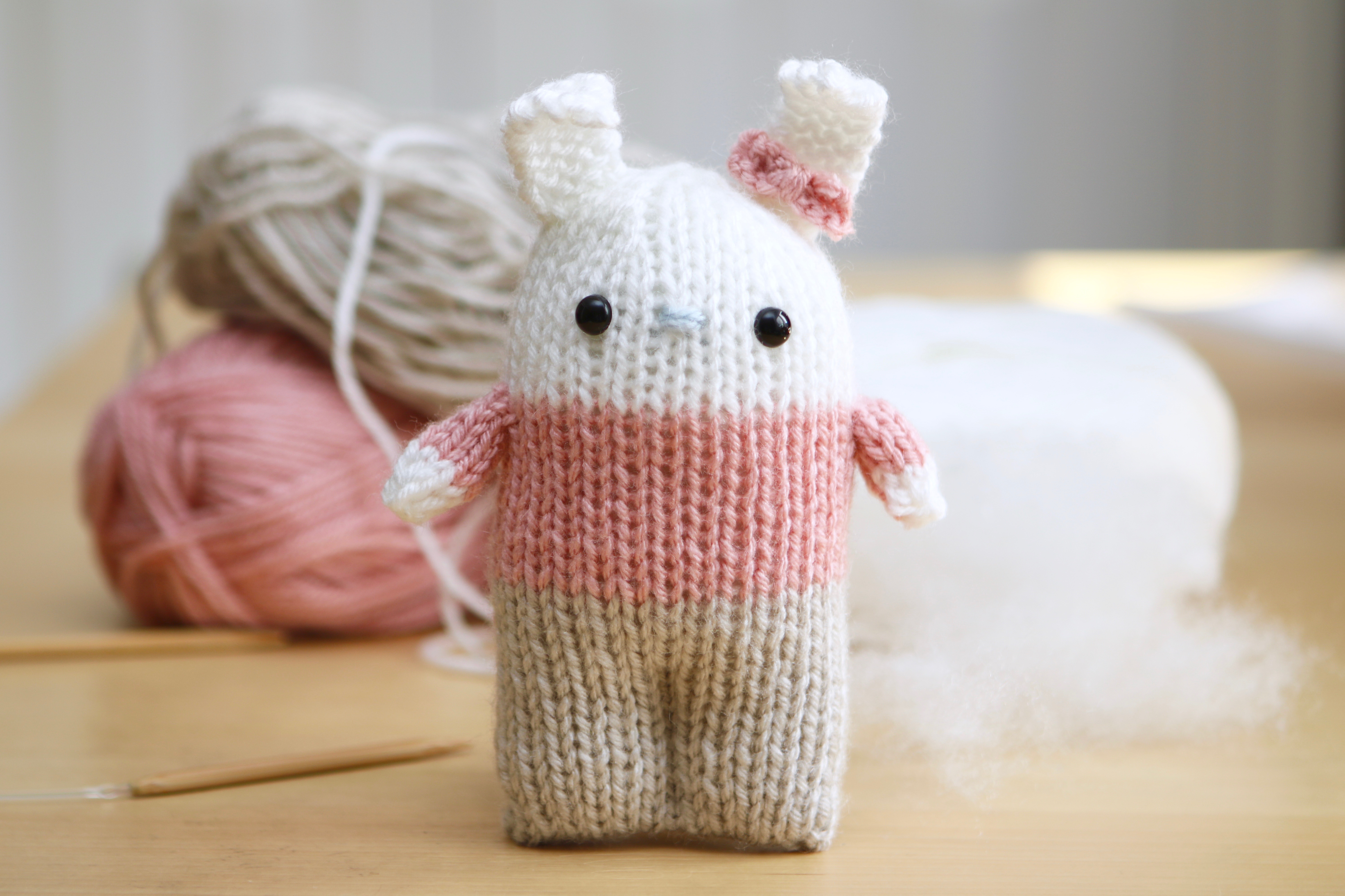 Knit amigurumi with Free Pattern!